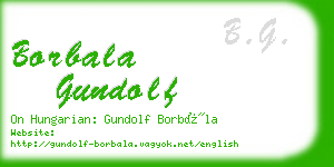 borbala gundolf business card